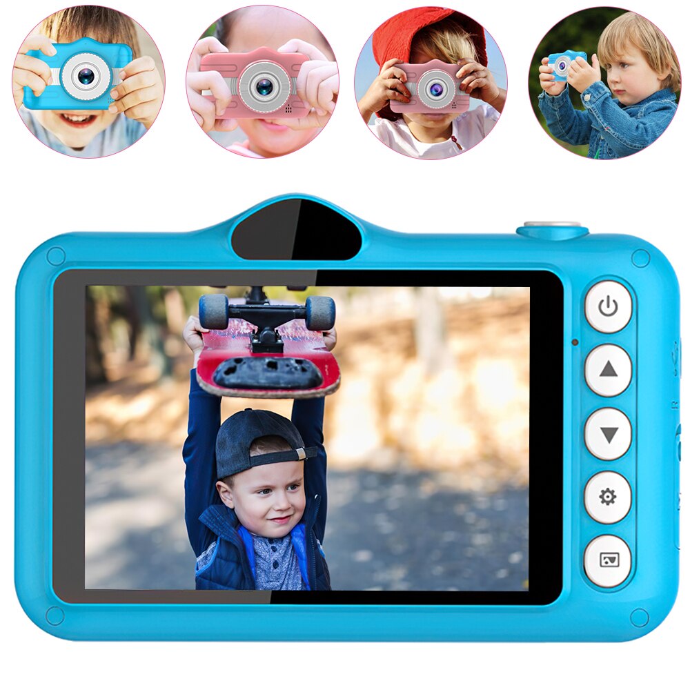 SPASH – Mini caméra numérique HD 1080P pour enfants, 3.5 pouces, caméscope vidéo, jouets avec carte TF de 32 go