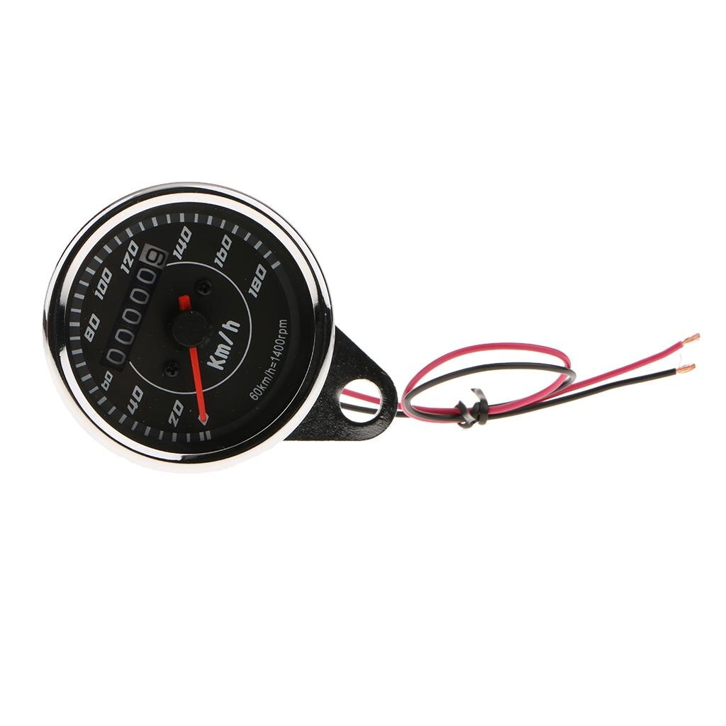 Motorcycle LED Tachometer Km/h Speedometer Odometer Gauge 12V