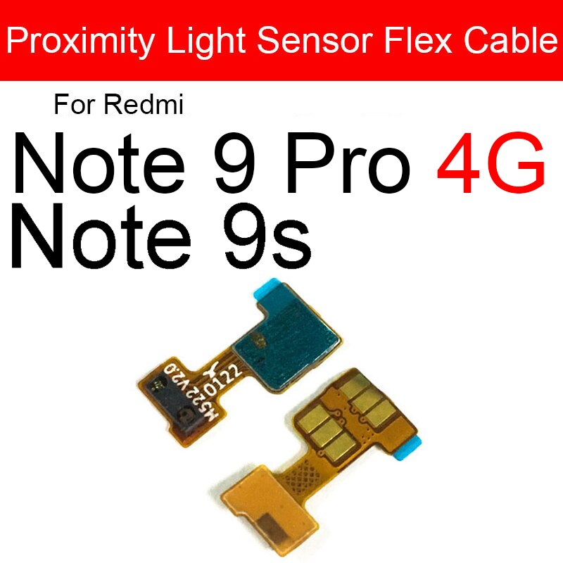 Sensor de proximidad de luz cinta flexible para Xiaomi Redmi Note 8 8T Pro Sensor de proximidad de distancia Cable flexible reparación piezas de repuesto: Note9Pro4G 9S Light