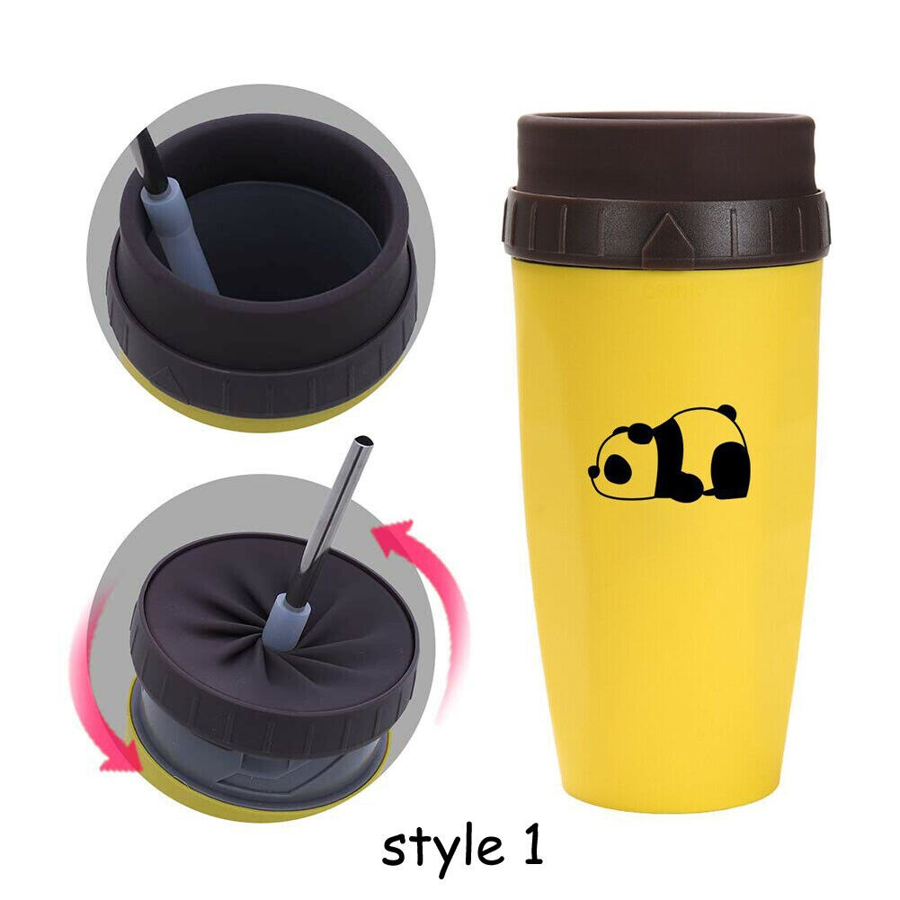 20oz Double Wall Insulation 304 stainless steel Tumbler Vacuum Portable Travel Mug Cup Coffee Shaker Bottles: Yellow panda