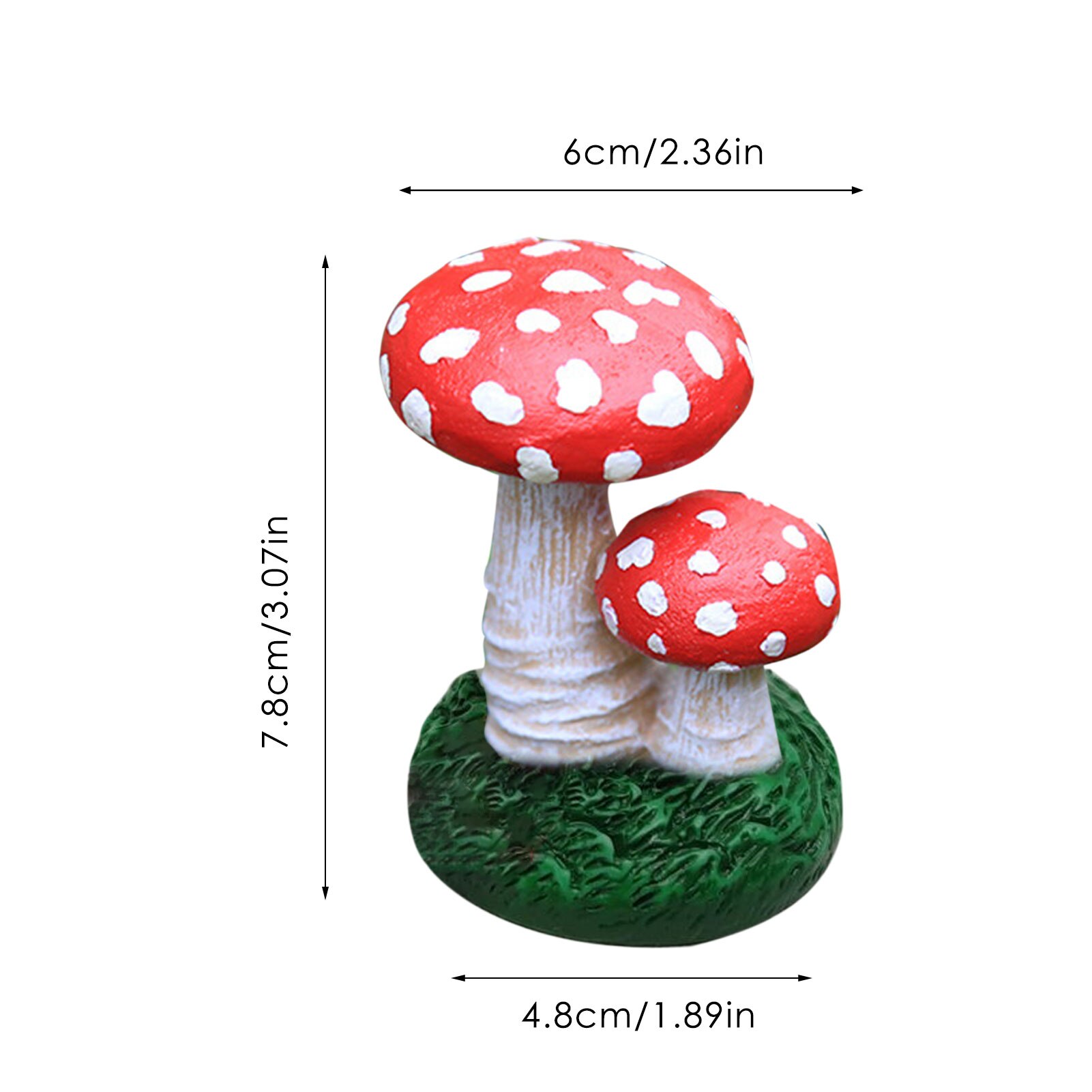 Simulatie Hars Paddestoel Tuin Gazon Decoratie Paddestoel Standbeeld Voor Versieren Uw Potplanten En Bloempotten