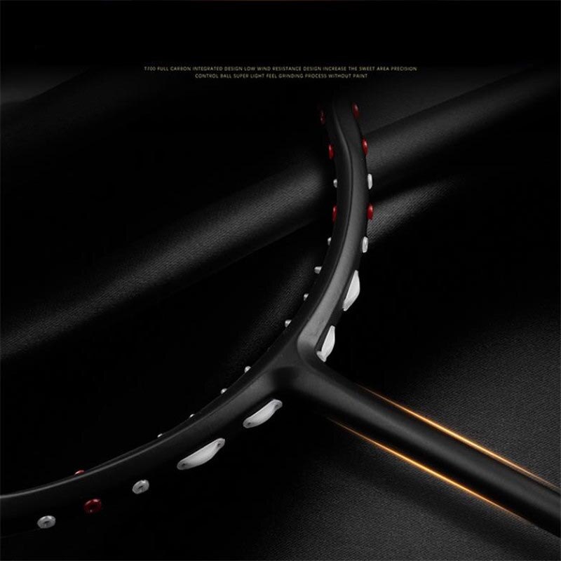 1pcs Ultralight Badminton Racket Carbon Badminton Racquet Carbon Fiber Grips Offensive Defensive Training Racket With Bag