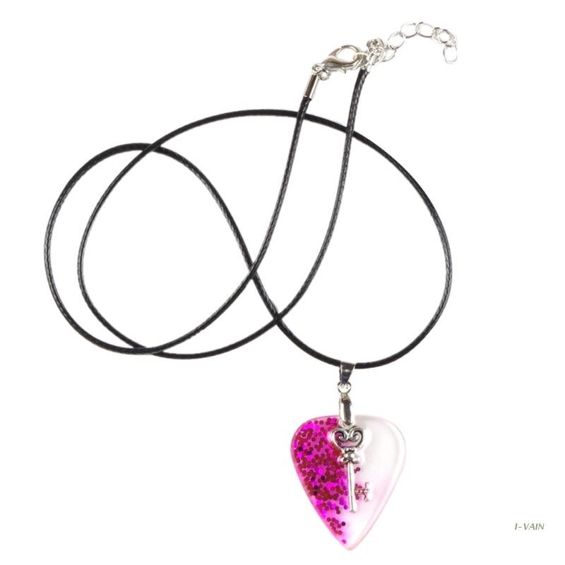 M5TC – collier de médiator de guitare, hommes et femmes, guitariste de musiciens pour mari et petit ami, en résine, pendentif de guitare, de bijoux: HP4