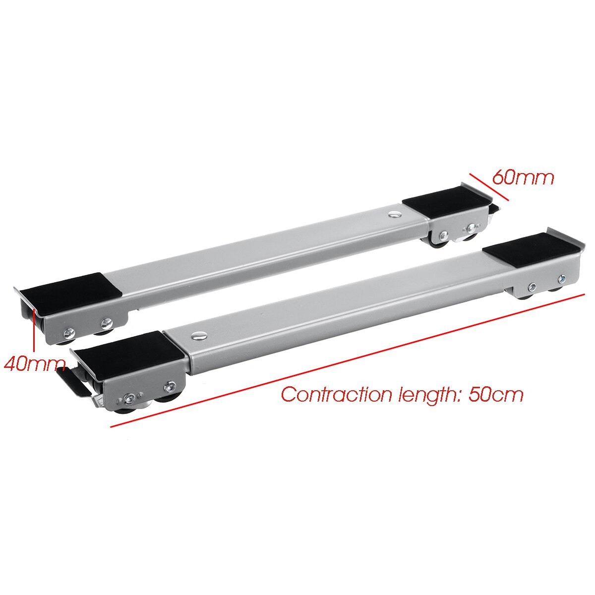 300Kg 50-75Cm Wit Wasmachine Zware Apparaat Wiel Trolley Roller Stand Voor Wasmachines Vaatwassers Koelkasten drogers