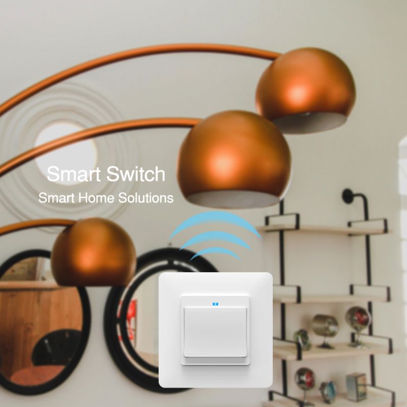 Wifi smart ljusväggsbrytare tryckknapp intelligent fjärrkontroll handsfree röststyrning schemalagd timerinställning