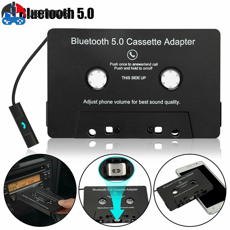Universele Cassette Bluetooth 5.0 Adapter Converter Auto Tape Audio Cassette Voor Aux Stereo Muziekadapter Cassette Met Microfoon Adap