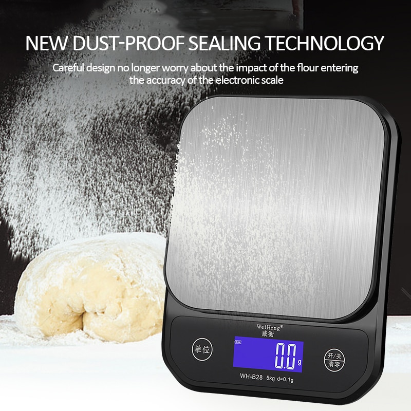 Balance de cuisine numérique étanche IP67, en acier inoxydable, pour régime alimentaire, 10kg/1g 5kg/0.1g, chargeur USB