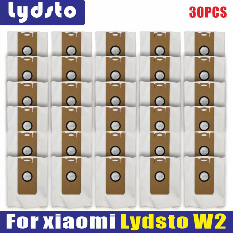 For xiaomi Lydsto W2 Dust Bag Accessories Spare Part Mop cloth Robot Vacuums Hepa filter Side Brush Replacement Parts: Beige