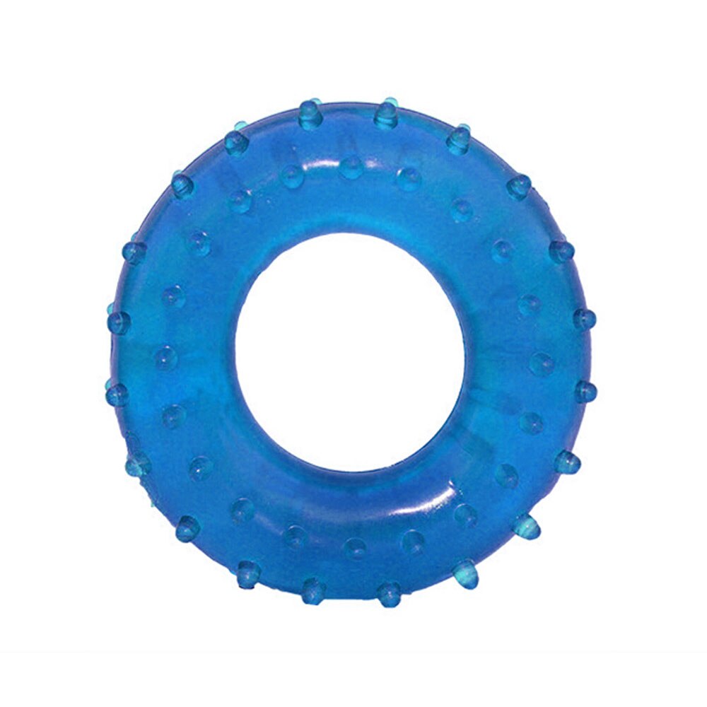 1Pcs BYEPAIN Hand Gripper Ring Rubber Rings Muscle Power Training Silica Gel Loop Expander Training Sport Exerciser Finger: Blue