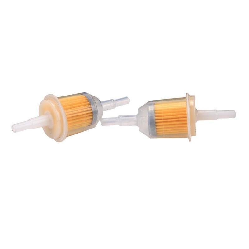 Filtro de combustible en línea de Gas, 6MM-8MM, 1/4 ", para cortacésped, motor pequeño, filtros de aceite de motocicleta, Piezas de motocicleta, 10 Uds.