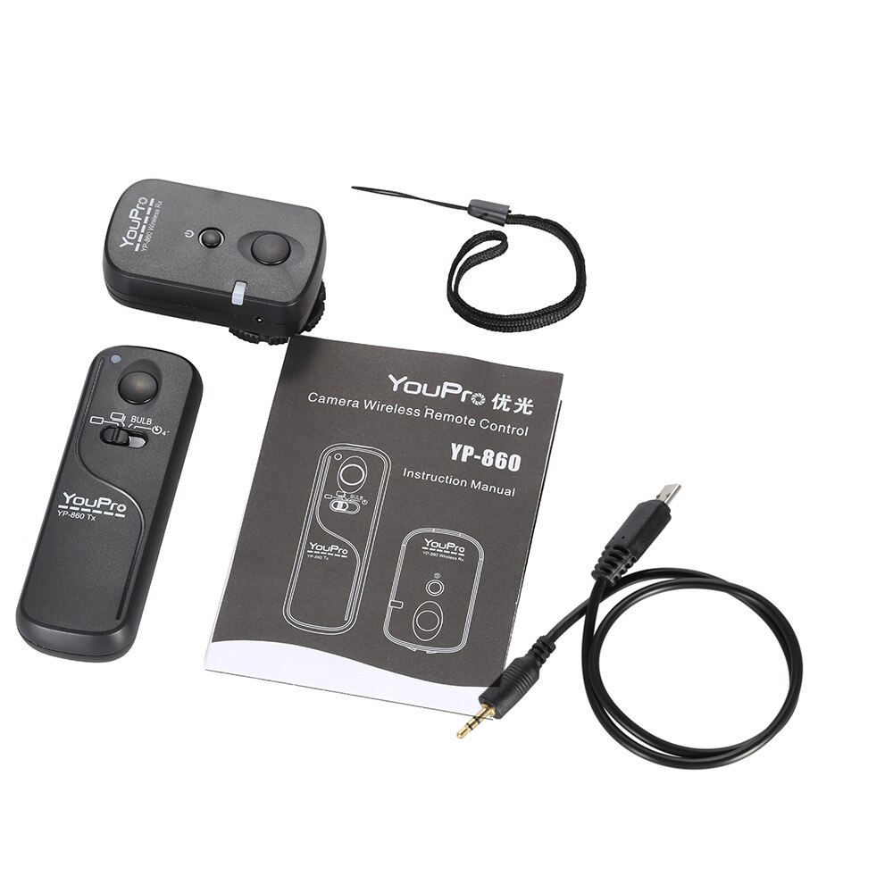 YouPro 2.4G Wireless Remote Control Shutter Release Transmitter Receiver for Sony A58 A7R A7 A7II A6000 DSLR Cameras
