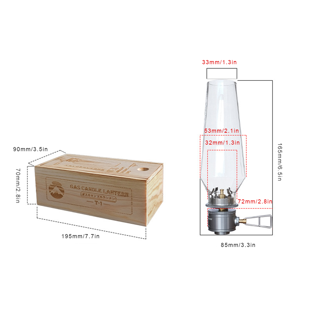 Lampe à bougie à gaz d'extérieur, lanterne de tente pour sac à dos, Camping, randonnée, pêche