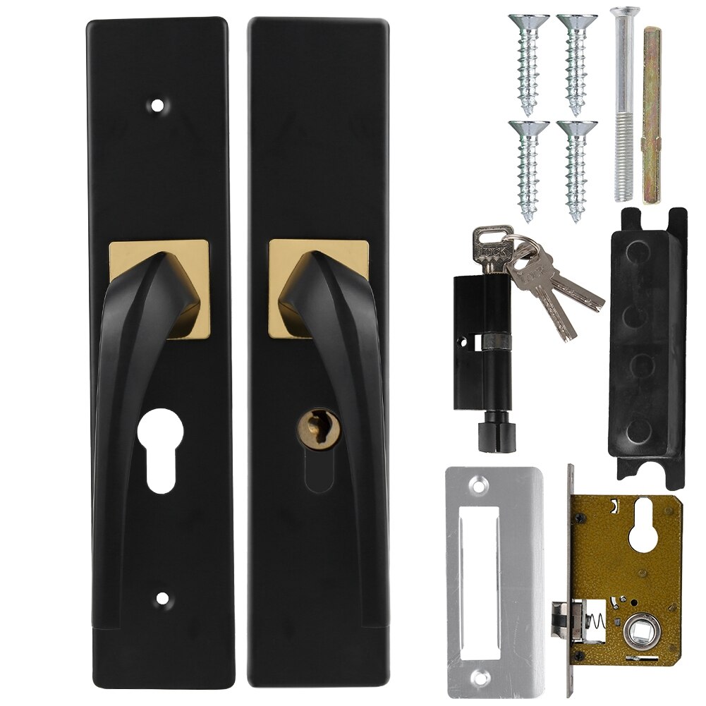 Simple Aluminum Bedroom Inside Wooden Door Silent Home Handle Lock with Keys