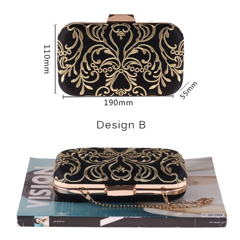 LUXY MOON sac de soirée femmes portefeuille diamant broderie fleur embrayage sac à main mini petits sacs à main portefeuille sacs à bandoulière ZD842