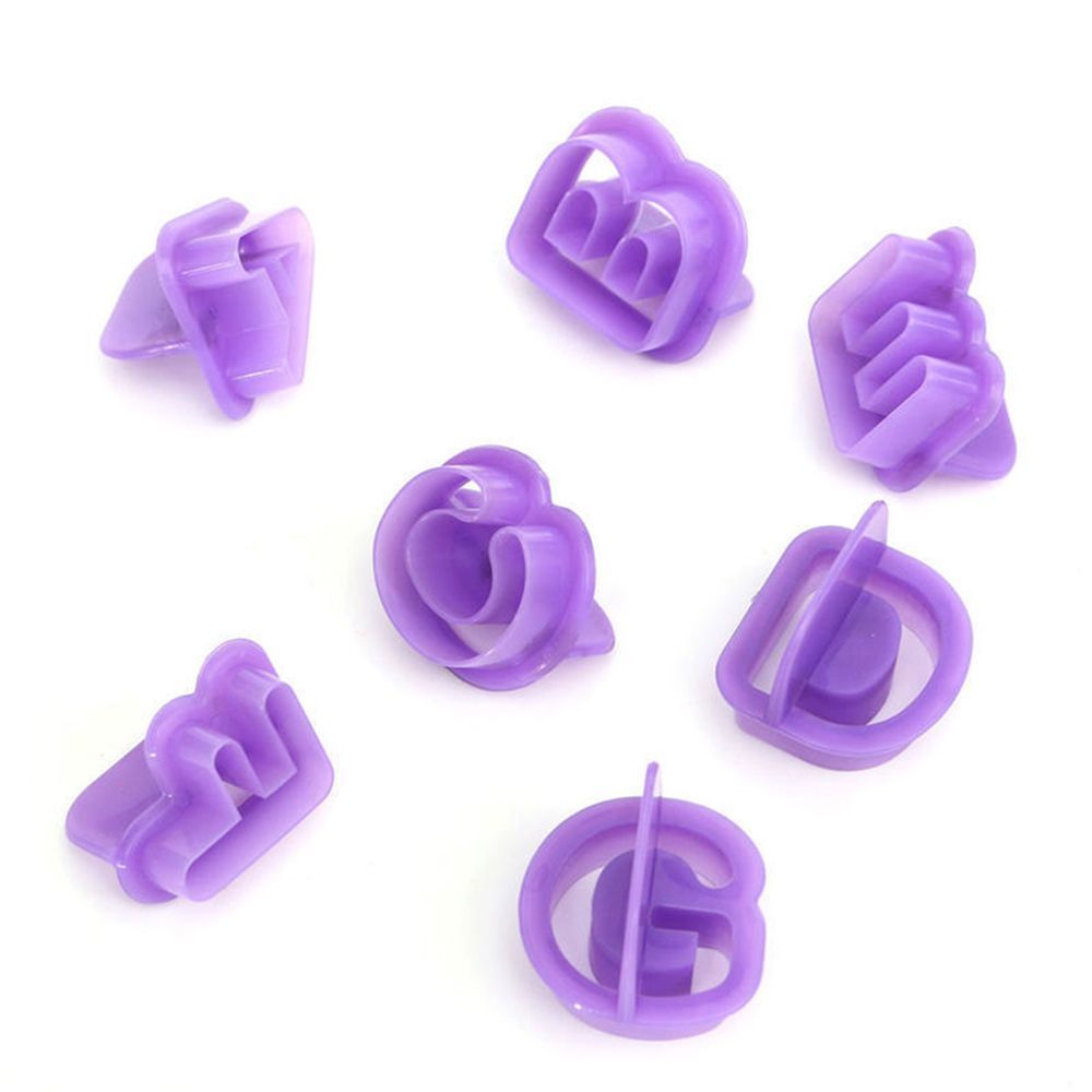 40 stuks alfabet cijfers mal koekjesvorm set bakfondant koekjesvormpjes plastic taart letters uitsteker