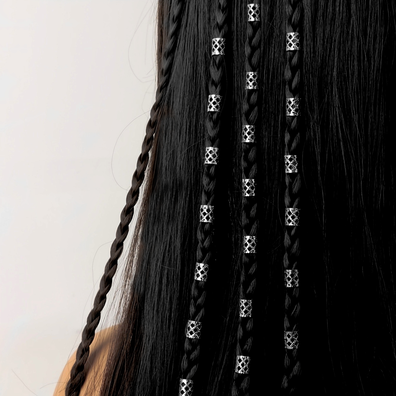 40 Uds. Anillos para trenzas de pelo de aleación hueca, horquillas Vintage para rastas, accesorios para el cabello para mujeres, joyería para el cabello Loc para trenzas