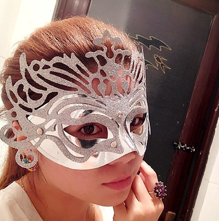 Bloemen Keizerskroon Phantom Venetiaanse Eye Masker Maskerade Vrouwen Prinses Kroon Filigraan Bruiloft Masker