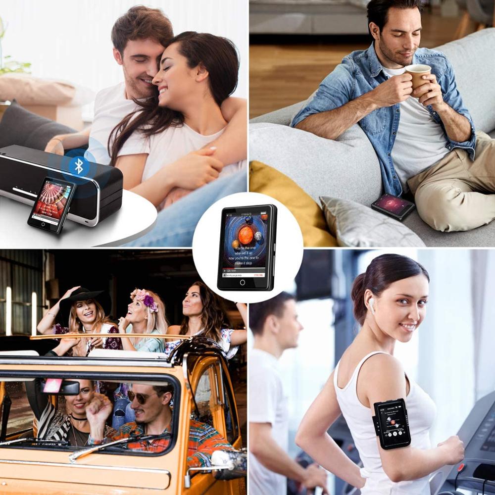 MP4 Player 32GB with Bluetooth 5.1 Touch Screen 2.8 inch Portable MP4 Player with Speaker, FM Radio, Recorder MP4 Video Player