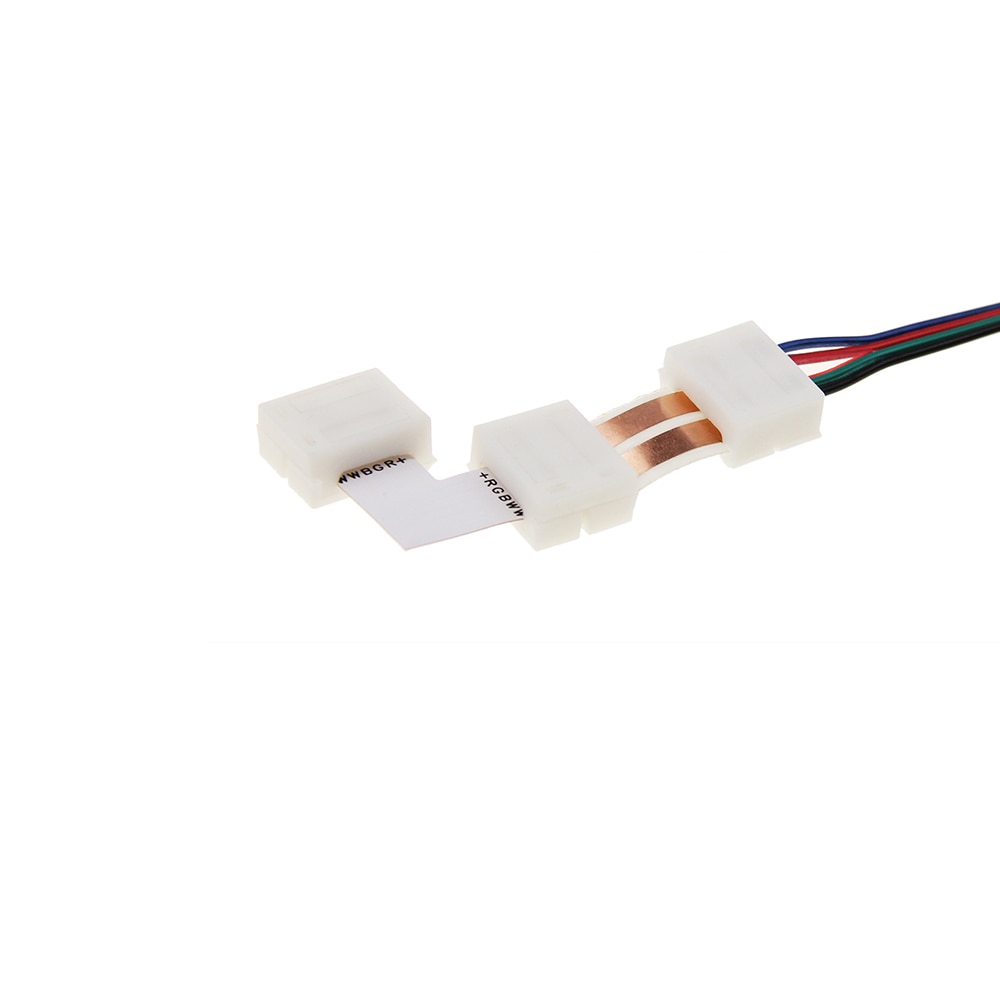 5PCS Flat Cable Connector Self-Adhesive Speaker Wire Narrow Connector 90° Corner LED Cable Power Cord For Speaker LED Power Cord
