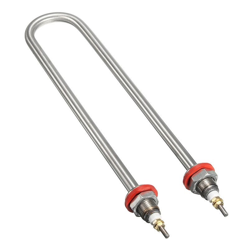 Tubo de calentamiento eléctrico de 220V, tubo calentador de agua de acero inoxidable de estilo U, varillas de calentamiento de tubo eléctrico de 2000W