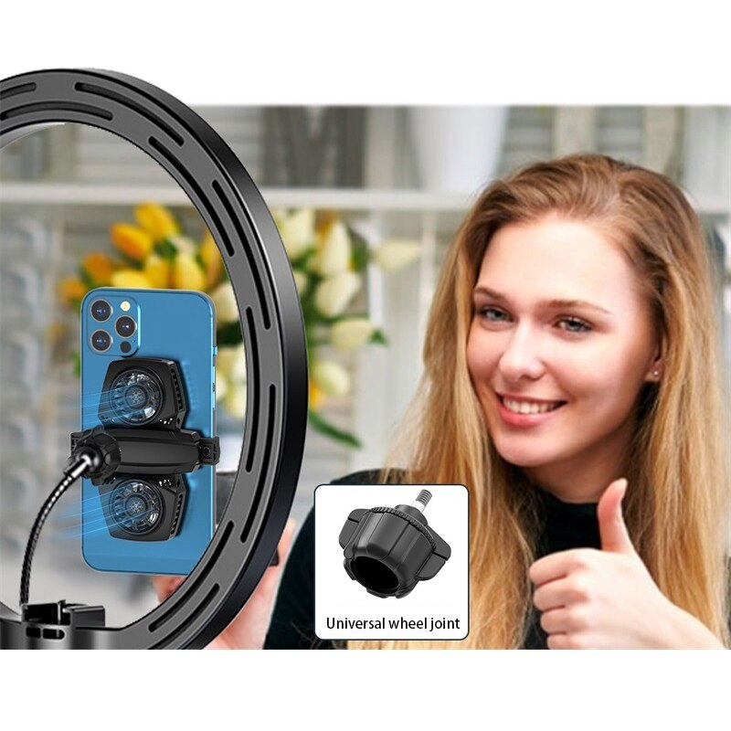 Mobiele Telefoon Radiator Dual Fan Halfgeleider Radiator Koelventilator Game Rack Stille Voor Live Hosting
