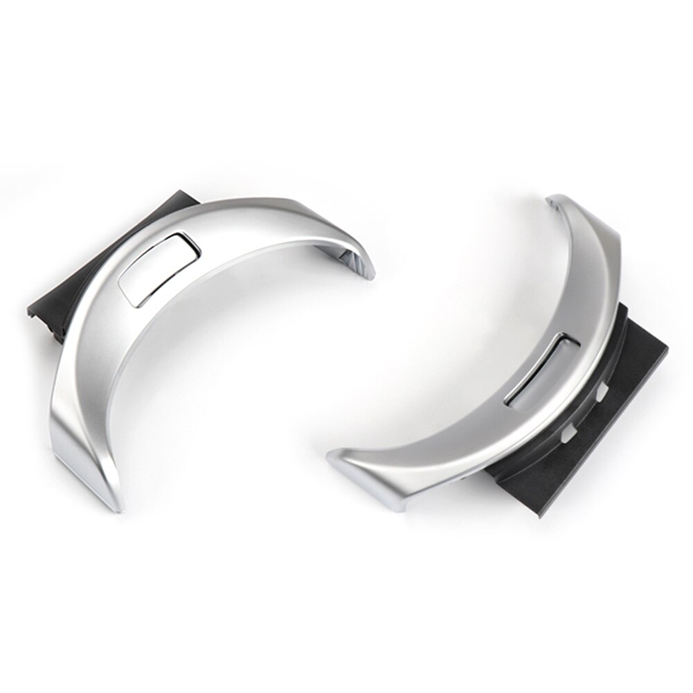 Chrome Center Console Armrest Switch Button Trim Cover For Mercedes Benz C GLC Class W205 W253 Silver Interior Parts