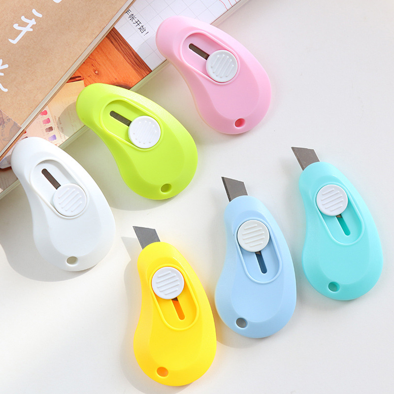 1p Mini Cute Utility Knife Cartoon Portable Demolition Express Paper Cutting Art Knife Student School Office School Supplies: H