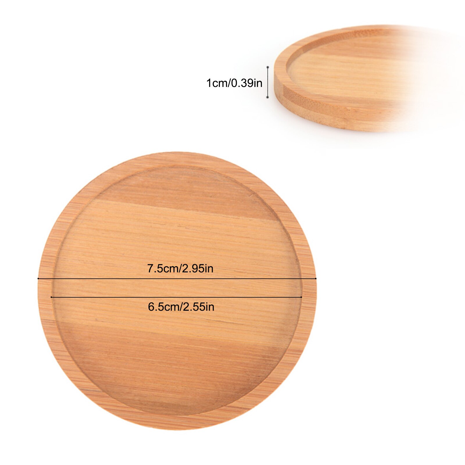 6pcs Natural Bamboo Flower Pots Nursery Planter Bamboo Tray Anti-Fade Square Minimalism Gardening Supply Simple Rural Style: 2