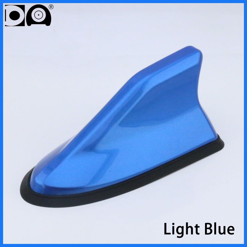 Renault Megane Waterproof shark antenna Strong radio signal Piano painting Abs plastic: Light blue