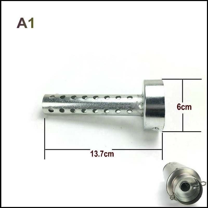 Motorcykel udstødningsrør lyddæmper db killer motorcykel udstødning lyddæmper lyddæmper støj lyd eliminator 51 mm 61 mm indvendig diameter