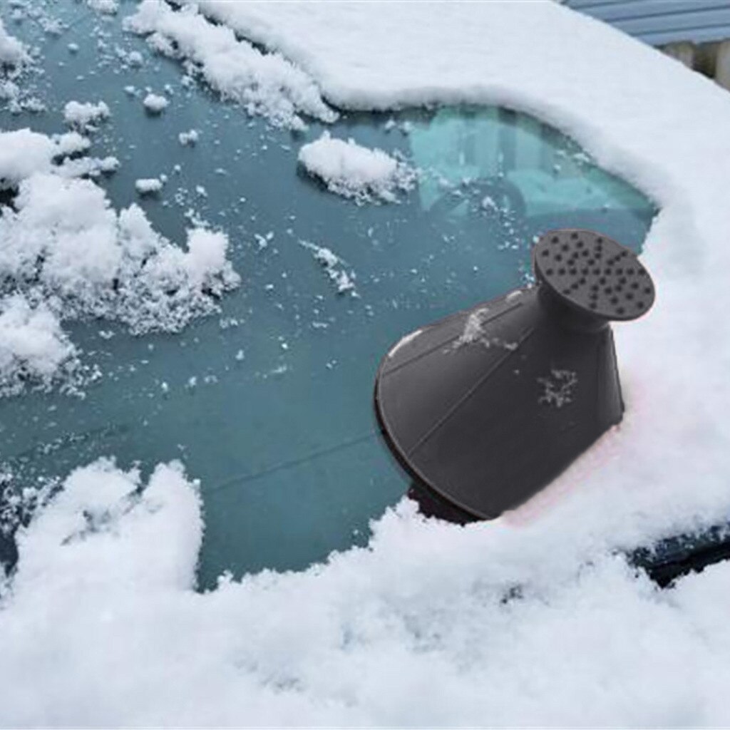 Auto Magic Windscherm Voorruit Auto Ijskrabber Vormige Trechter Sneeuw Remover Deicer Kegel Ijsvrij Schop Tool Een Ronde