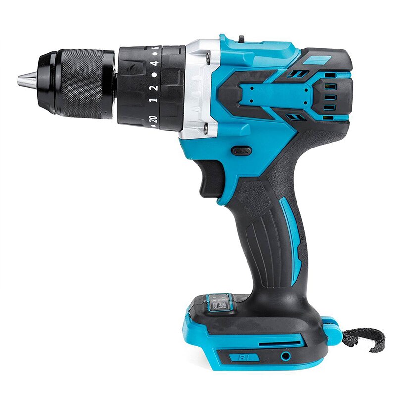 18V 3 In 1 Borstelloze Elektrische Hamer Boor Elektrische Schroevendraaier 13Mm 20 + 3 Koppel Draadloze Klopboormachine voor Makita 18V Batterij