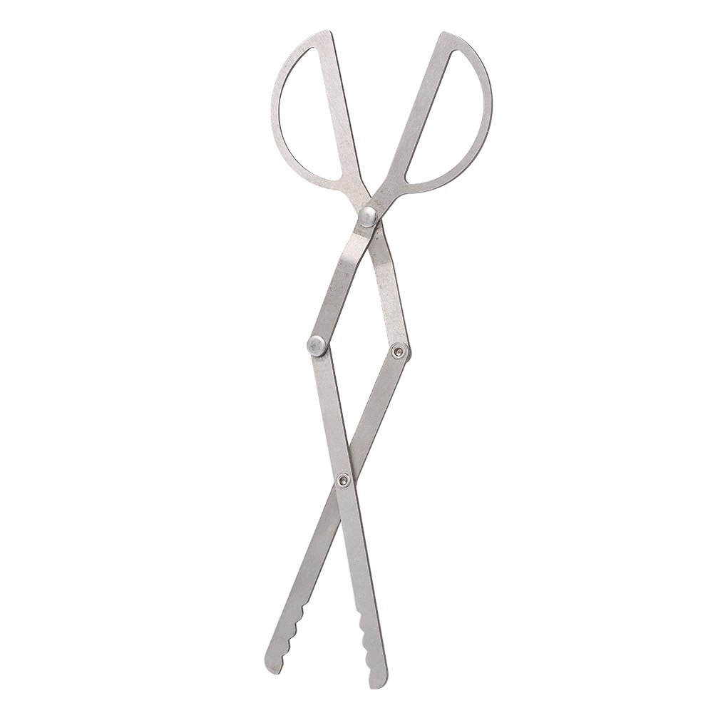 Lixada-Pinzas plegables para estufa de leña, grabador de troncos, pinza de barbacoa para Picnic, herramienta para exteriores, senderismo, viaje, Picnic, equipo de Camping