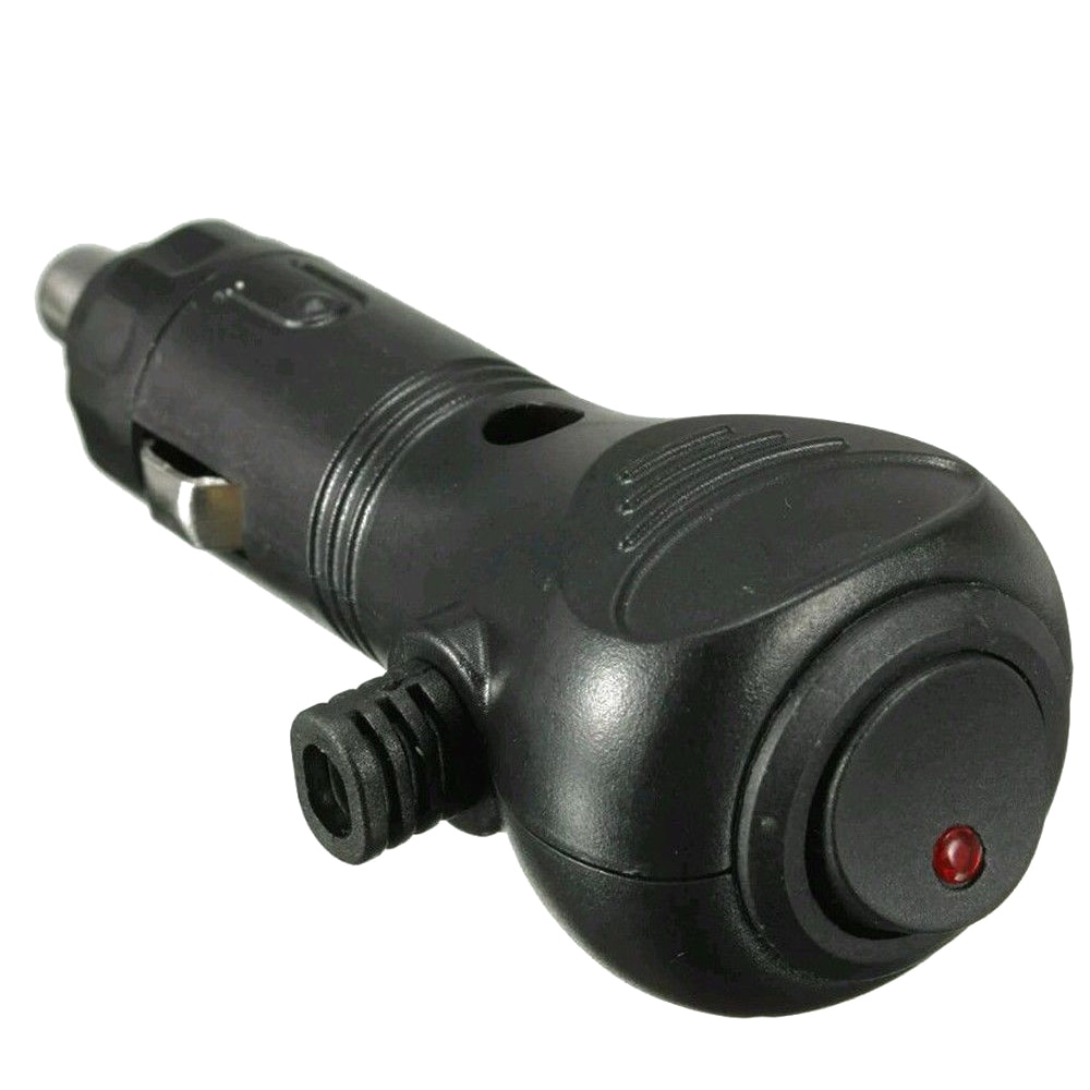 DC 12V Car Cigarette Lighter Socket Plug Connector LED On Off Switch Car Styling Lighter Socket Splitter Plug Connector