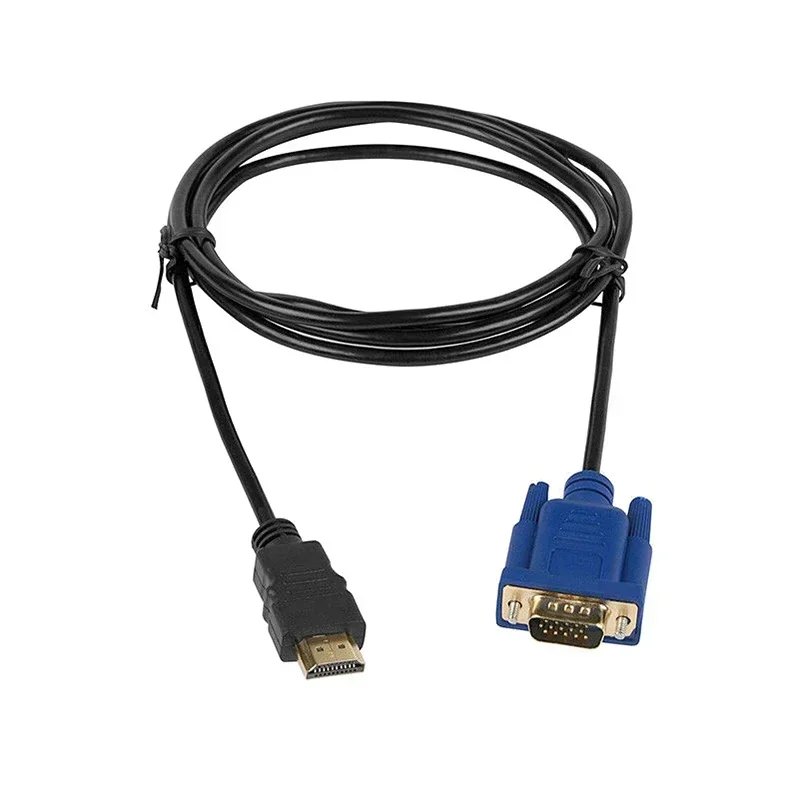 VGA To HDMI-15 Pin Video Cable Converter Adapter Full HD 1080P Converter Adapter Cable Computer Replacement Accessory