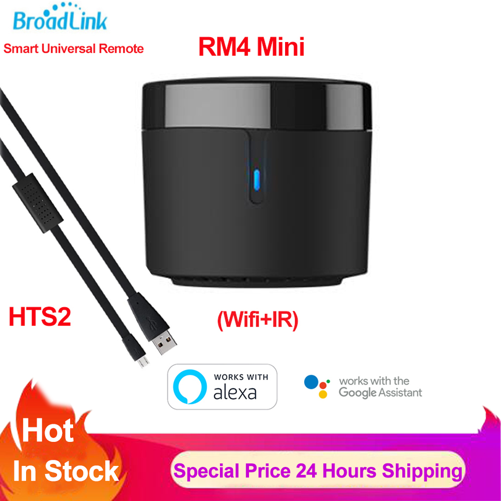 Broadlink RM4 Mini Universele Draadloze Wifi Ir Afstandsbediening Smart Ir Afstandsbediening Werk Met Alexa Google Home HTS2
