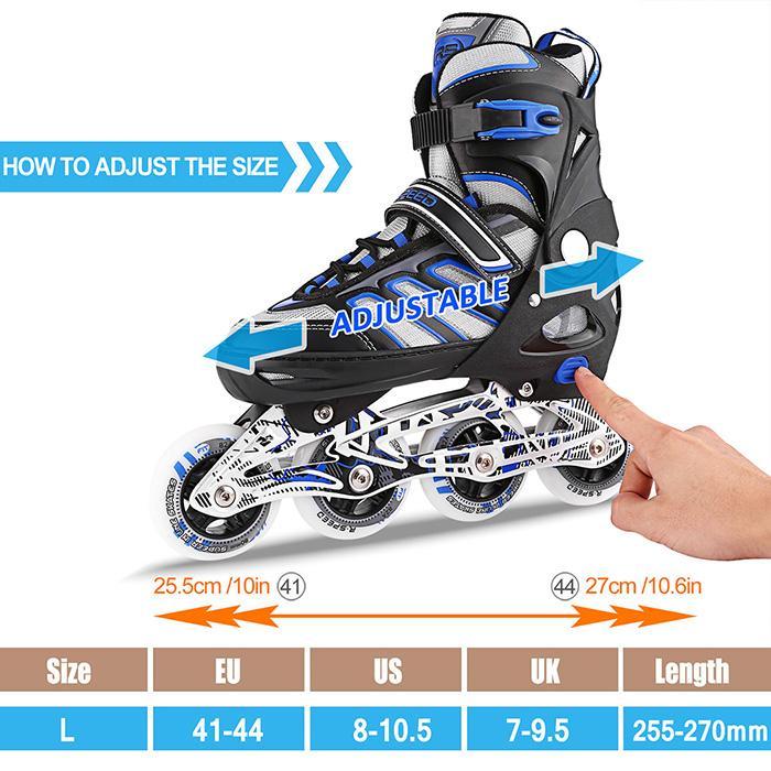 Inline Skates Professionelle Erwachsene Roller Skating Schuhe Veränderbar Slalom Geschwindigkeit Patines Freies Skating Racing Ska 255-270mm