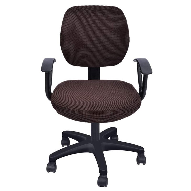 3 arten Material Büro Stuhl Abdeckung strecken Computer Stuhl Abdeckung Schreibtisch Stuhl Sitz und Zurück Abdeckungen Universal-