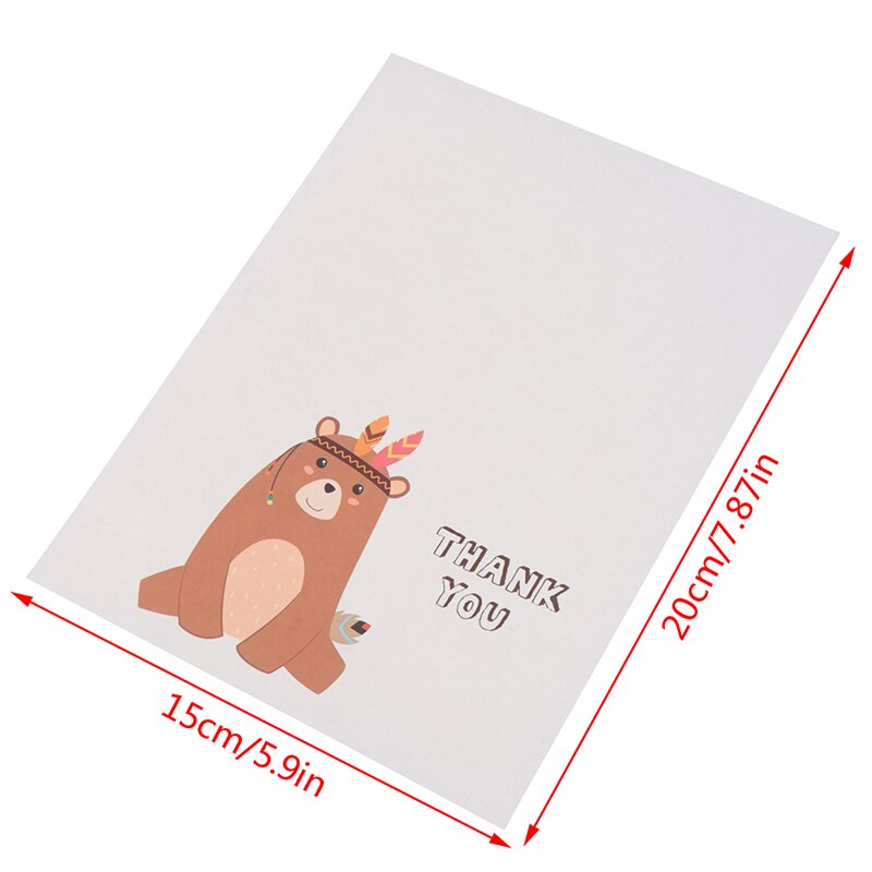 Thank You Cards Or Animal Cards With Envelope Business Custom Invitations Notes