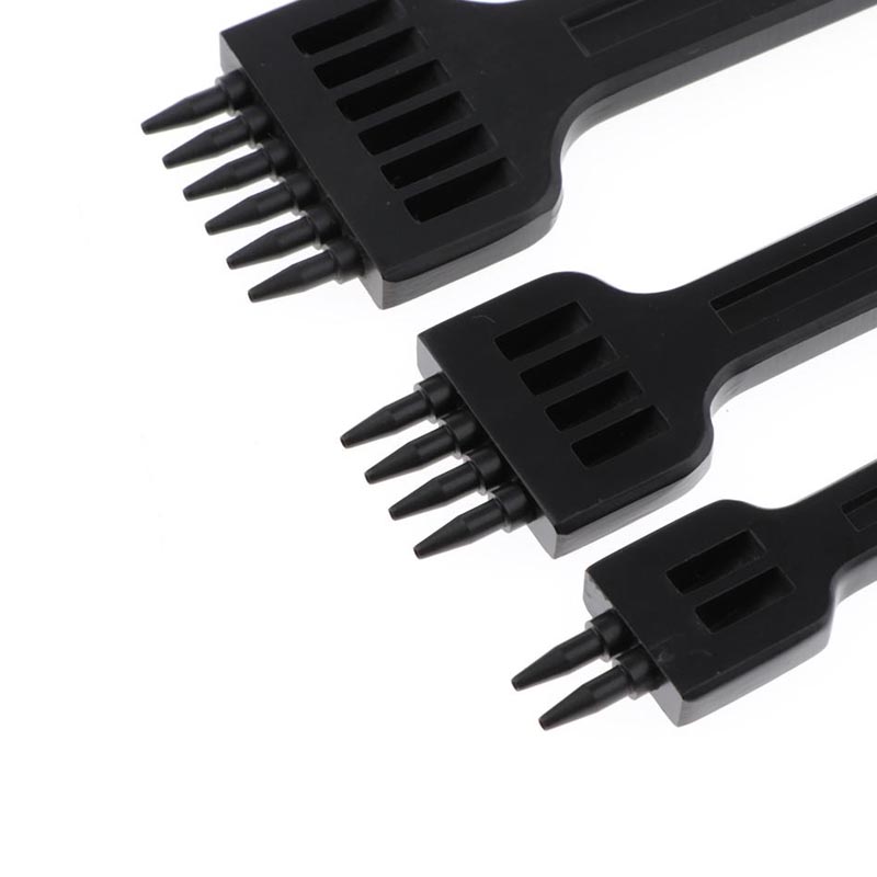 3Pcs/Set Leather Craft Tool Set Alloy Steel Hole Chisel Graving Stitching Punch Tools Kit For Leather Lacing Stitching Sewing