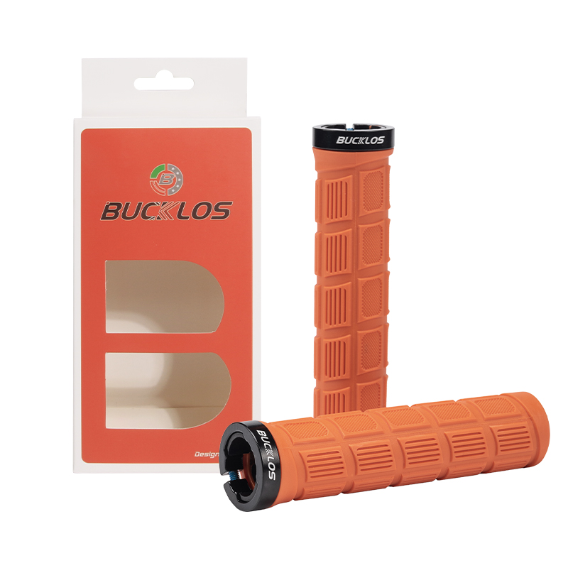 BUCKLOS Bicycle Handlebar Grips Double Lock on Mountain Bike Grip Comfortable Shock-absorption MTB Cuffs Anti-slip Bike Handles: Red