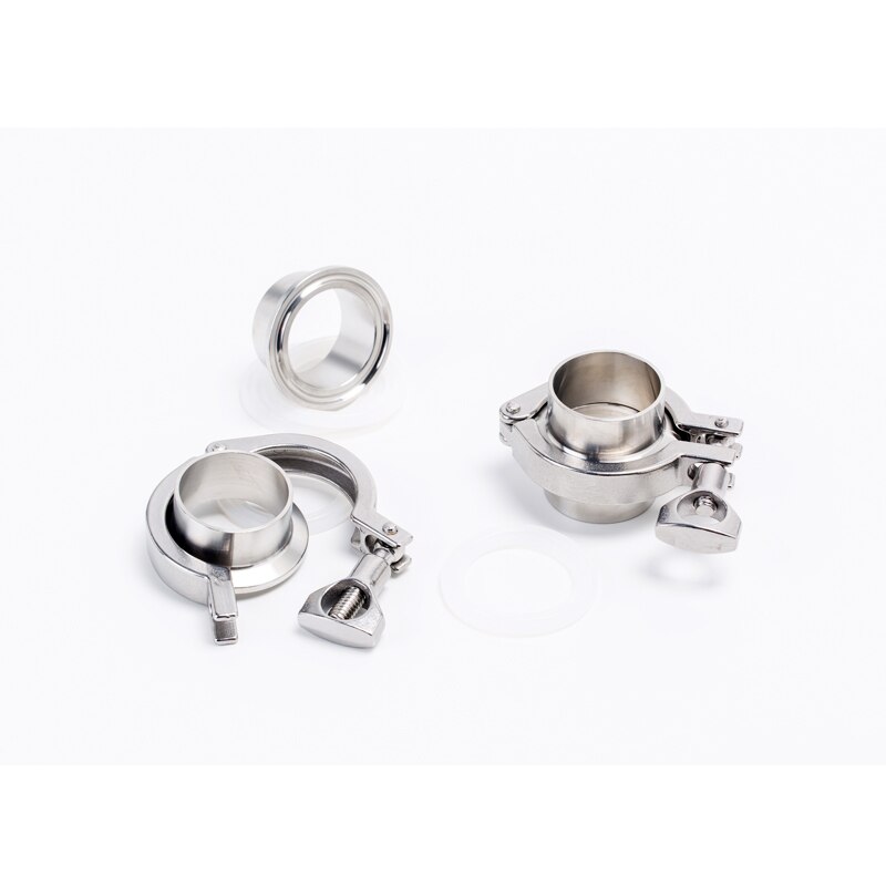 2”-4”Sanitary Stainless Steel Tri Clamp Ferrule SS304 Single Pin Clamp Tri Clover Sanitary Fitting For Homebrewing