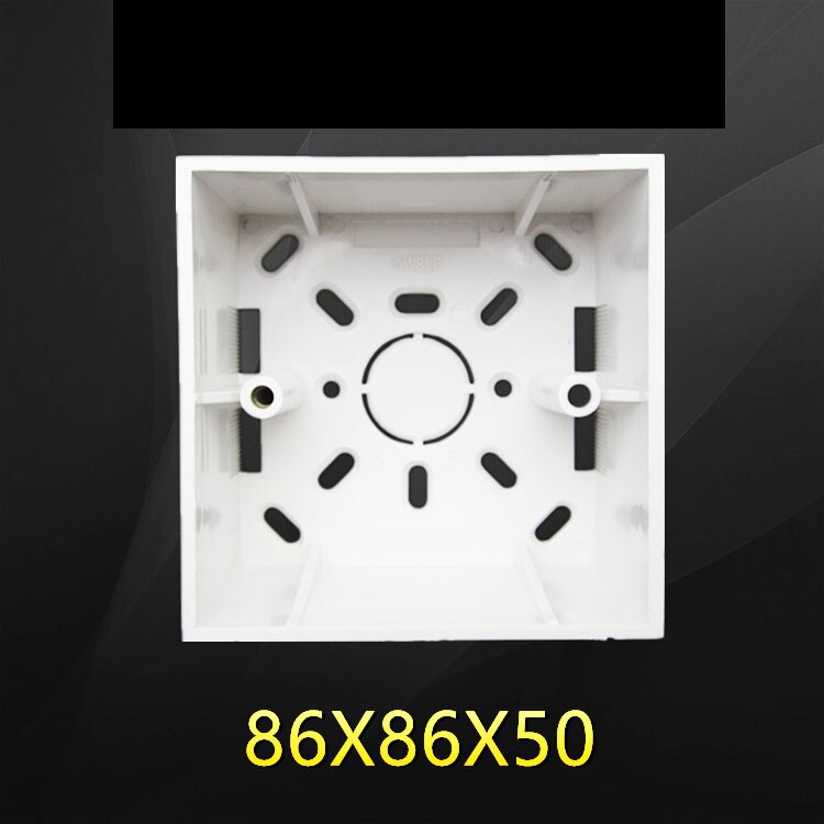 5cm Surface Mounted Bottom Box Switch Socket Universal Type 86 Bottom Box Surface Mounted Wire Box 86*86*50