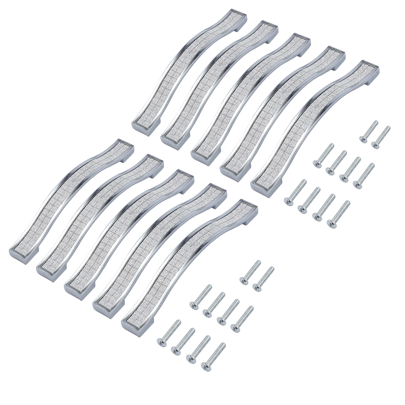 GARLLEN 10 sztuk 128mm nowoczesna kryształowa diamentowa klamka drzwi pochwyty robić szafki kuchenne szafa szuflada robić szafki