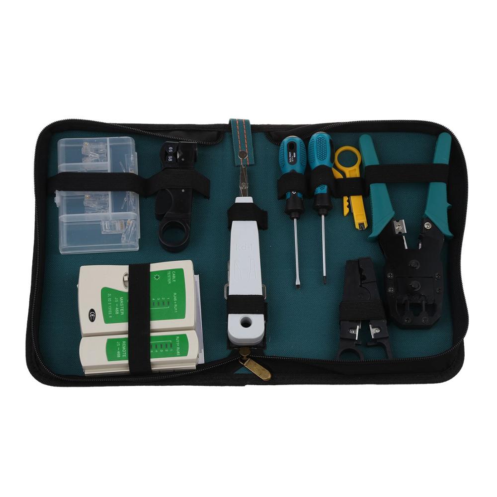 11 in 1 Network Computer Maintenance Repair Tool Kit Toolbox