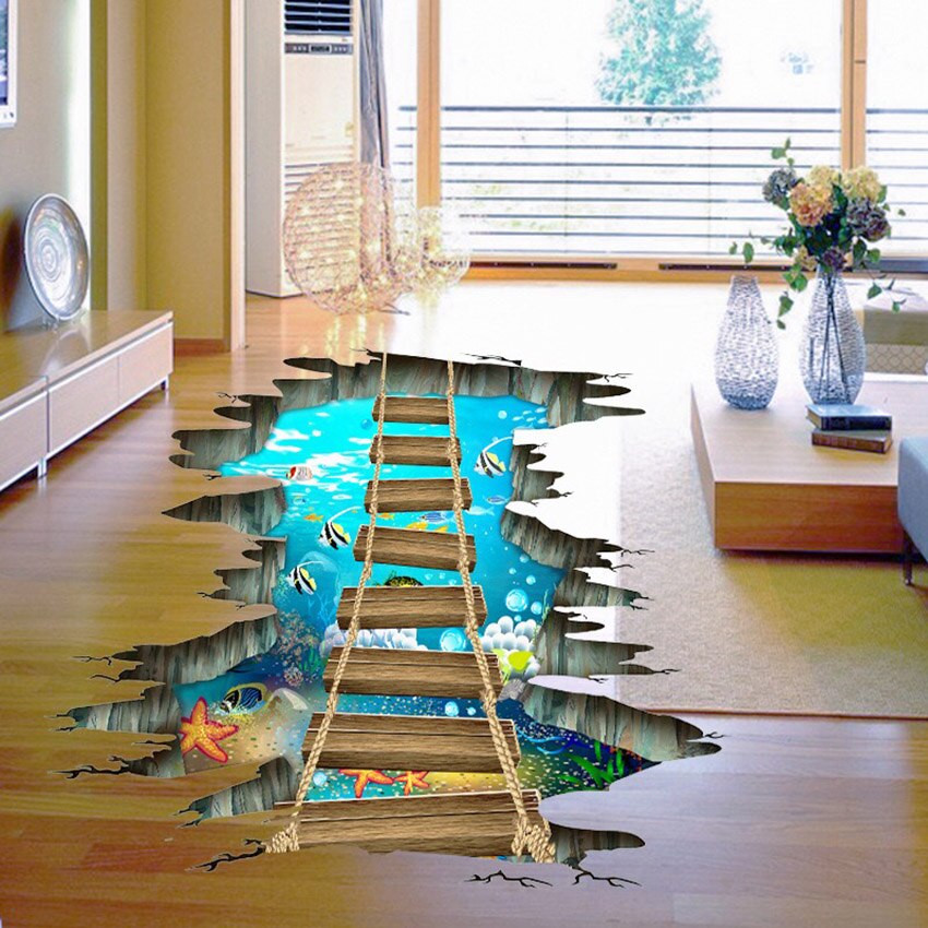 Grote 3d Cosmic Space Muursticker Galaxy Star Brug Home Decoratie Voor Kinderkamer Floor Woonkamer Muurstickers home Decor