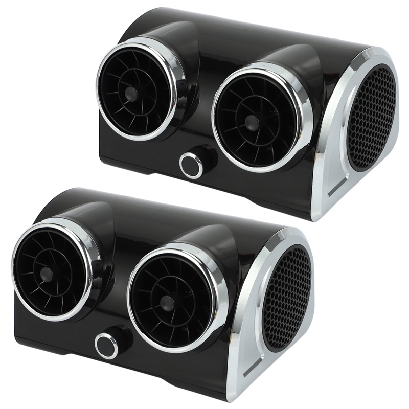 2X 12V Car Bladeless Electric Car Cooling Fan Motor Cooling Desktop Cooler For Vehicle Truck Rv Suv Boat Accessory