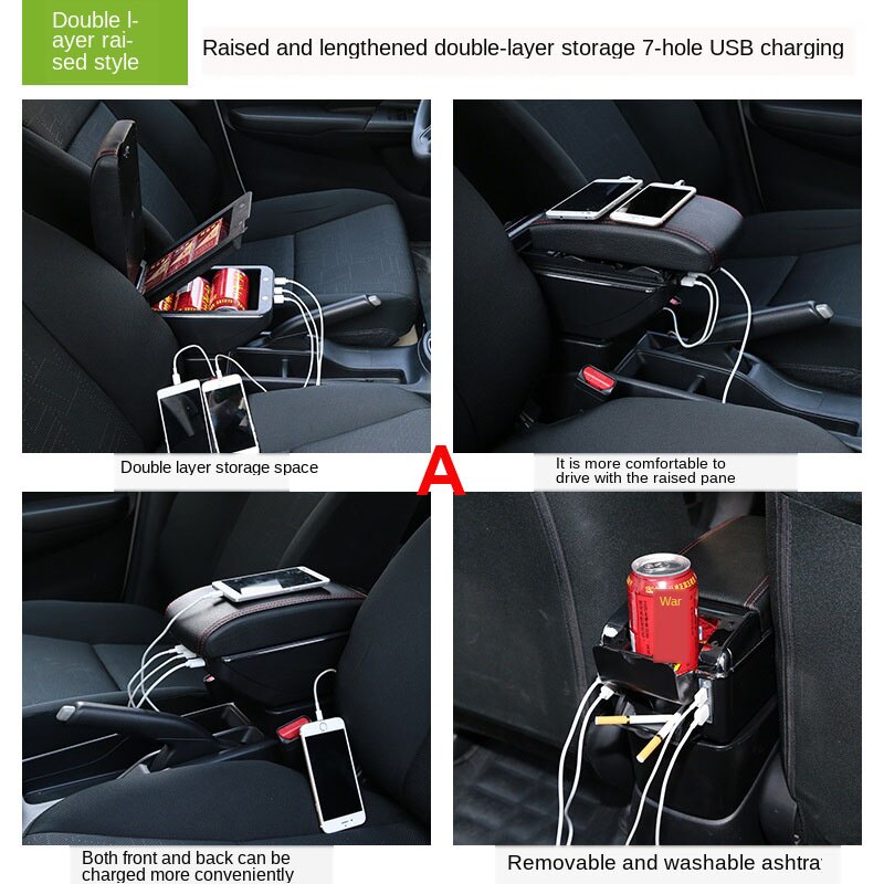 Voor Chevrolet Niva Armsteun Retrofit Onderdelen Auto Armsteun Opbergdoos Auto Interieur Accessoires Opladen Met Usb