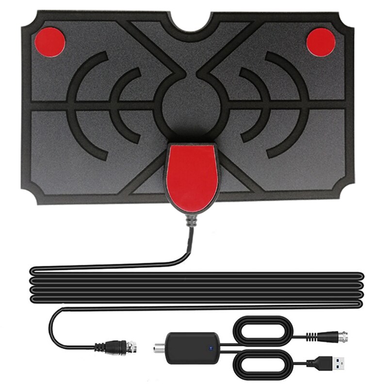 Hdtv Box Hd Digitale Indoor Tv Platte Computer Antenne Booster Actieve Indoor Antenne Hd Platte Tv Antenne: Default Title