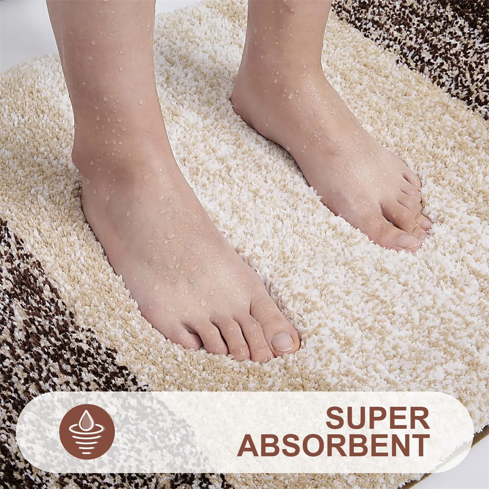 Olanly-alfombrilla de baño de lujo, alfombra absorbente de microfibra para baño, alfombrilla para pies de ducha, suelo suave antideslizante para sala de estar, decoración de alfombras de felpa